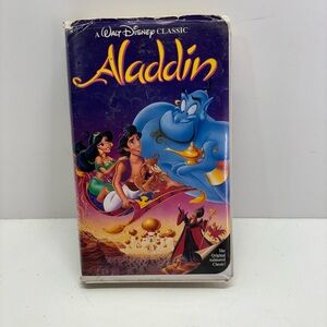 Walt Disney's ALADDIN VHS Tape "Black Diamond" Edition #1662 Classic 1993 RARE!